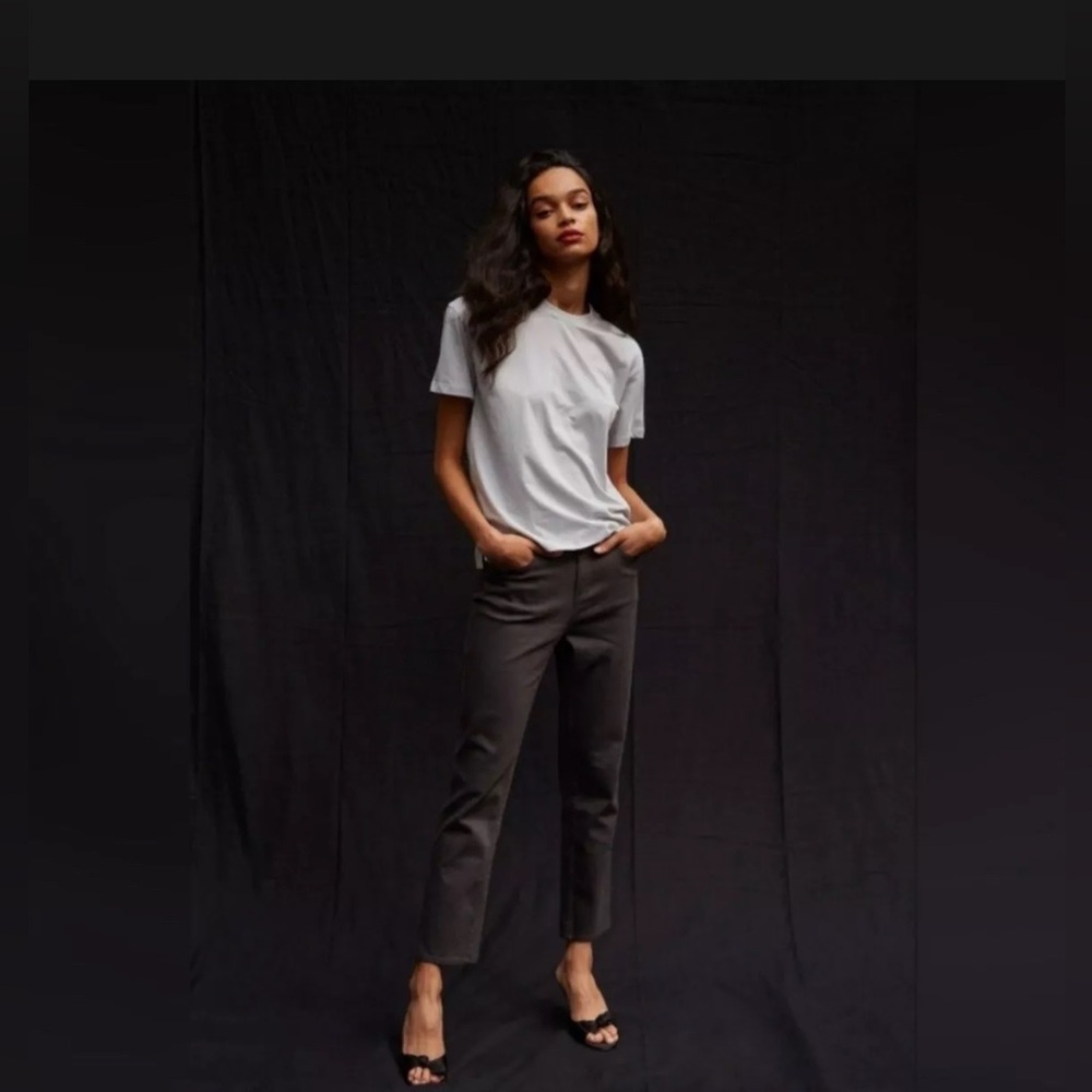 THAKOON Classic Cropped Jeans In Slate Gray Size 6 NWT MSRP $115